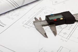 Caliper technical drawing